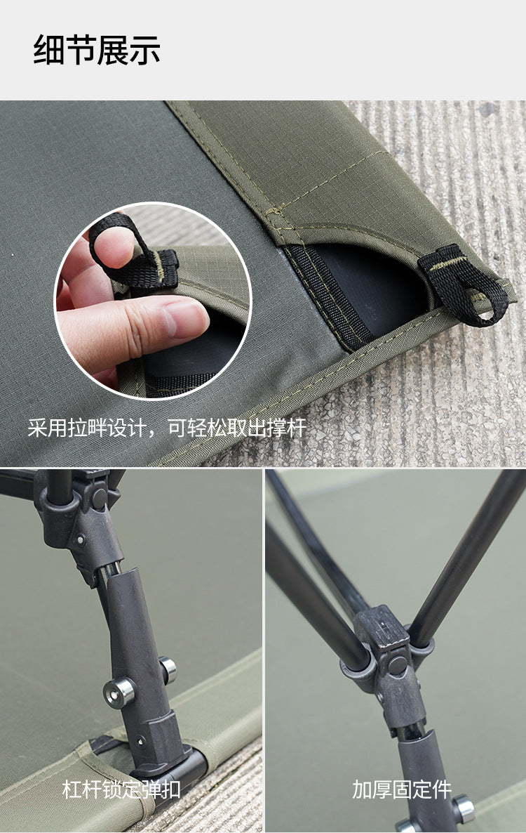 Outdoor Camping Tent, Foldable Bunk Bed Tent, Portable Single Person Marching Bed Tent, Mosquito Proof Beach Tent, Hiking Tent