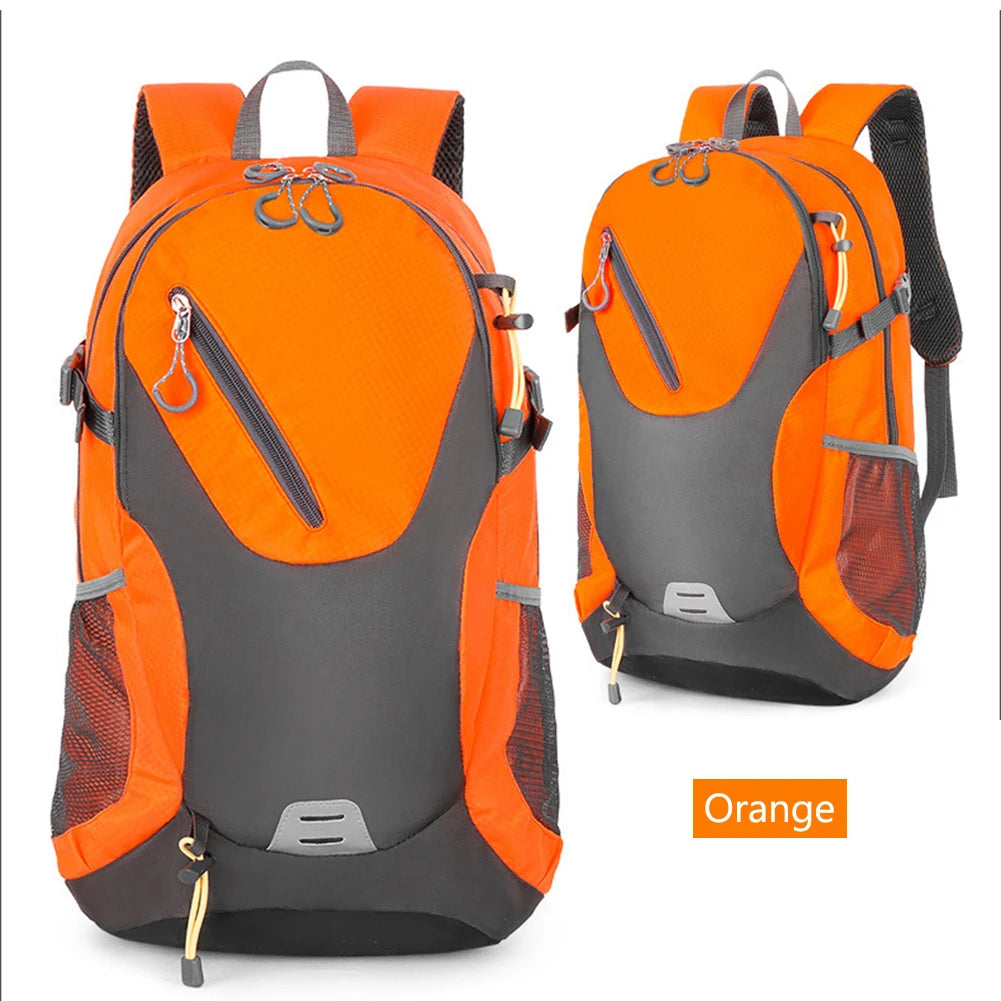 40L Mountaineering Bags Large-capacity Polyester Sports Rucksack with Reflective Tape Men Women Convenient for Climbing Storage