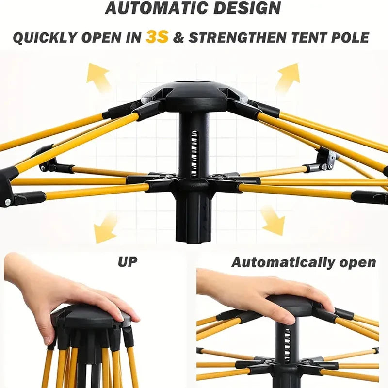 Tent automatic tent free Family tent outdoor camping inside space can accommodate 4-5 people suitable for tourist beach camping