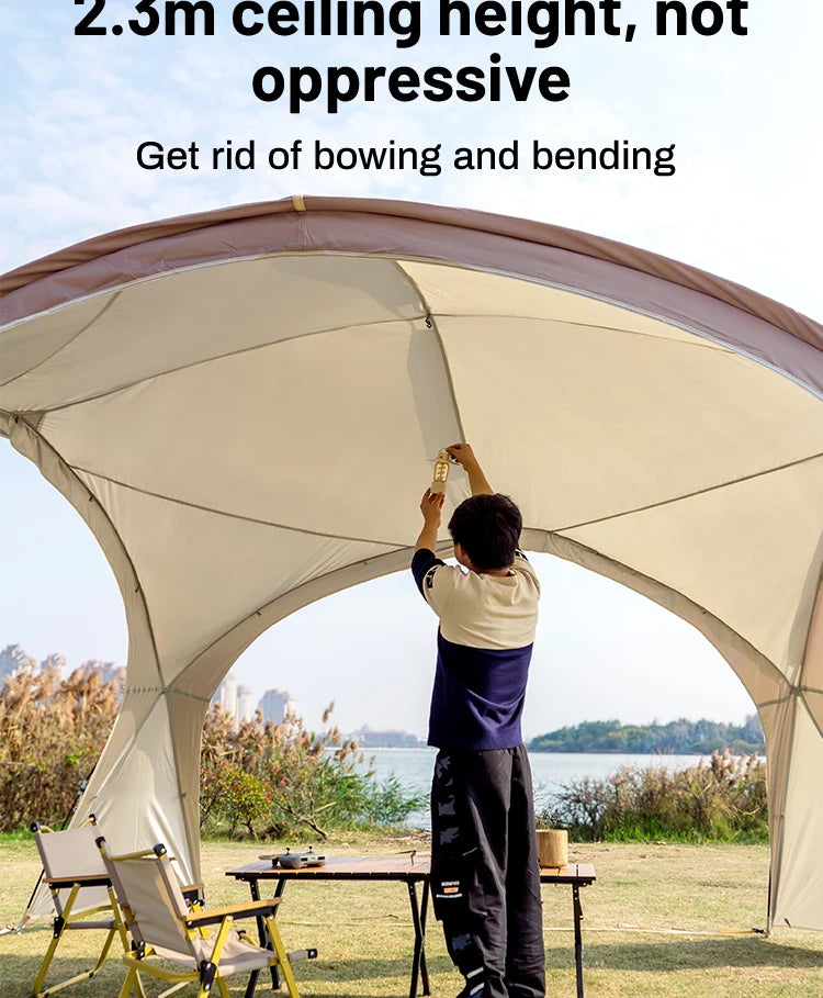 Sonuto Dome Canopy Large Tent Outdoor Extra Large Camping Awning Outdoor Sun Protection Hiking Rainproof Pavilion Anti-Mosquito