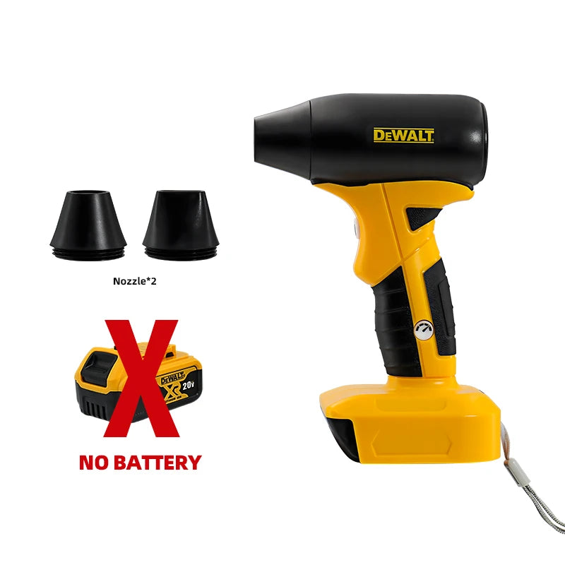 DEWALT 180W Electric Air Blower with 130000 RPM Brushless Motor 4-Speed Control 20V Lithium Battery Rechargeable Power Tools