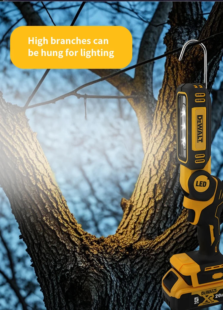 Dewalt LED Lighting Work Light  Light Portable Flashlight 90 Degree Foldable Household Handheld Multifunctional Emergency Light