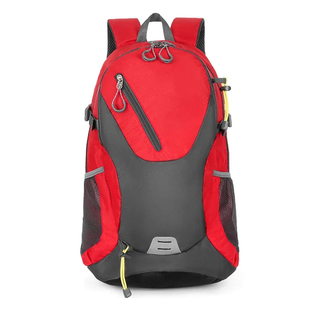 40L Mountaineering Bags Large-capacity Polyester Sports Rucksack with Reflective Tape Men Women Convenient for Climbing Storage