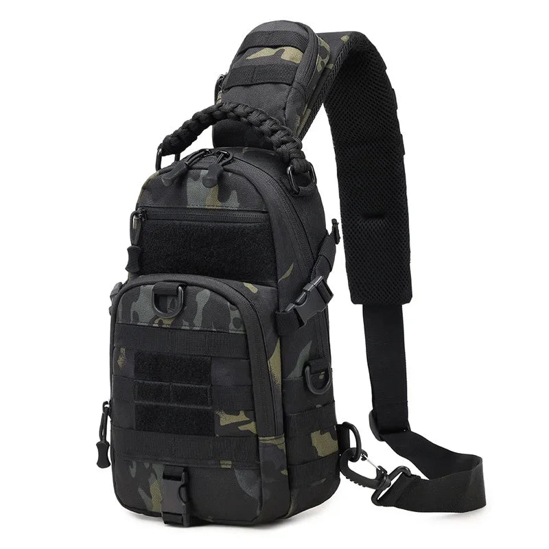 Camping Chest Bag Tactical Backpack for Men Sports Shoulder Outdoor Hiking Climbing Cycling Fishing MOLLE Sling Bag Fanny Pack