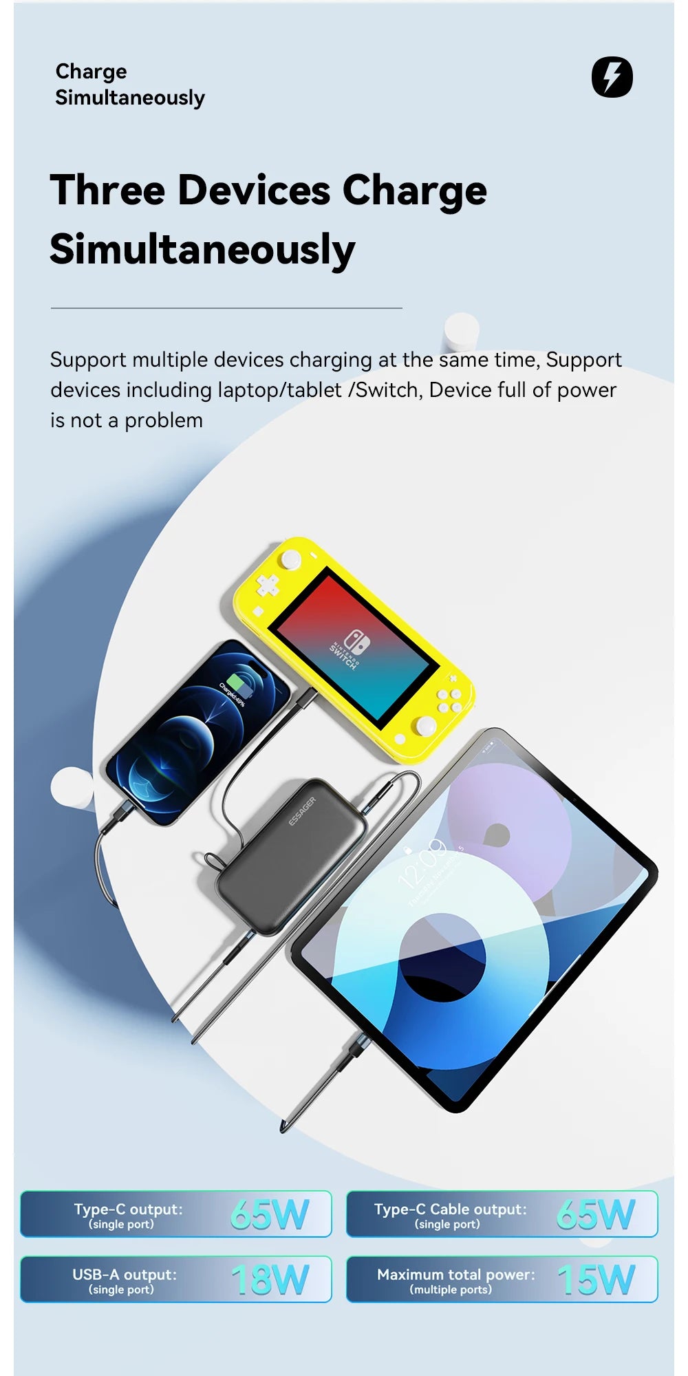 Portable 15000mAh Charger