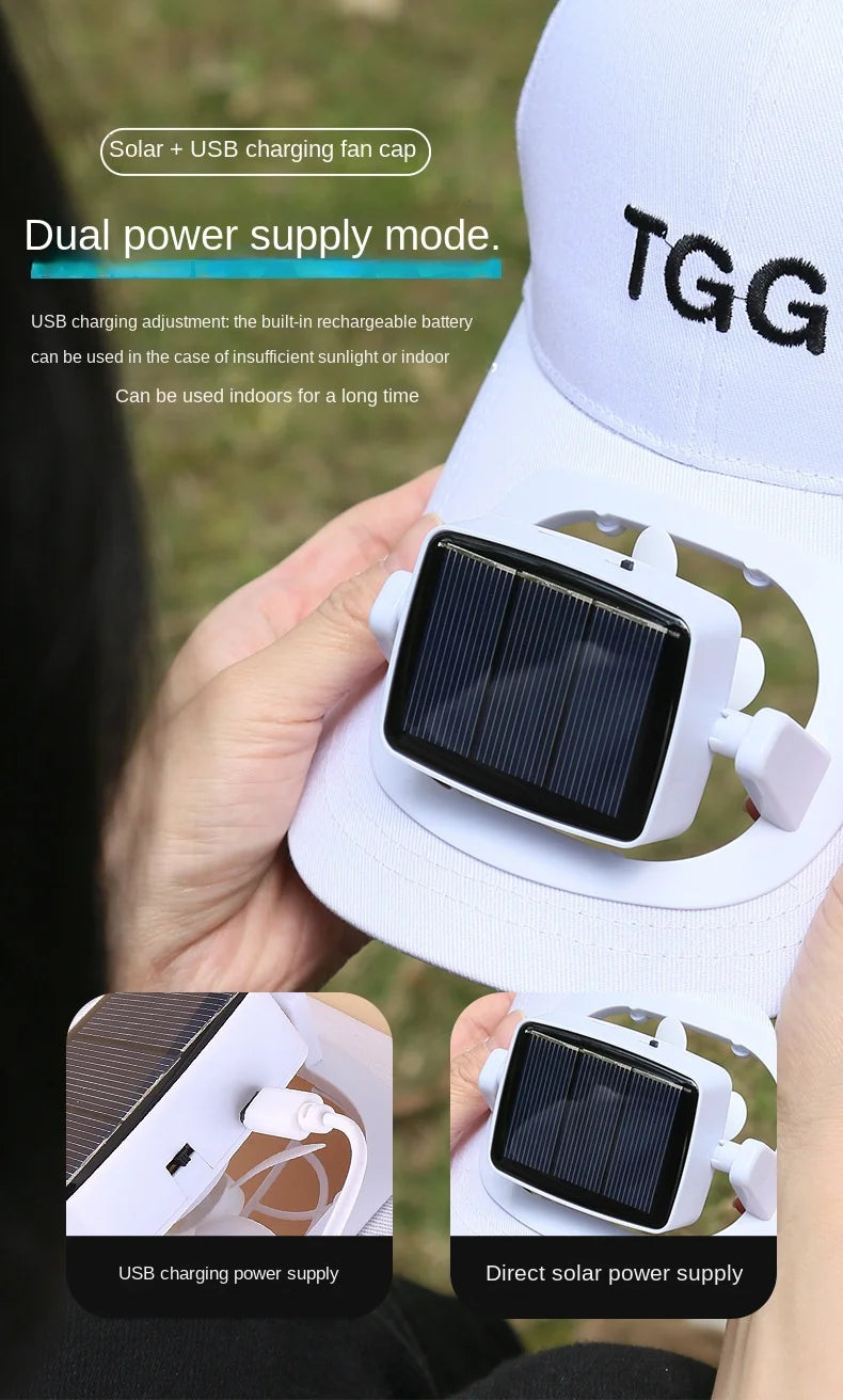 Cooling Fan Baseball Hats