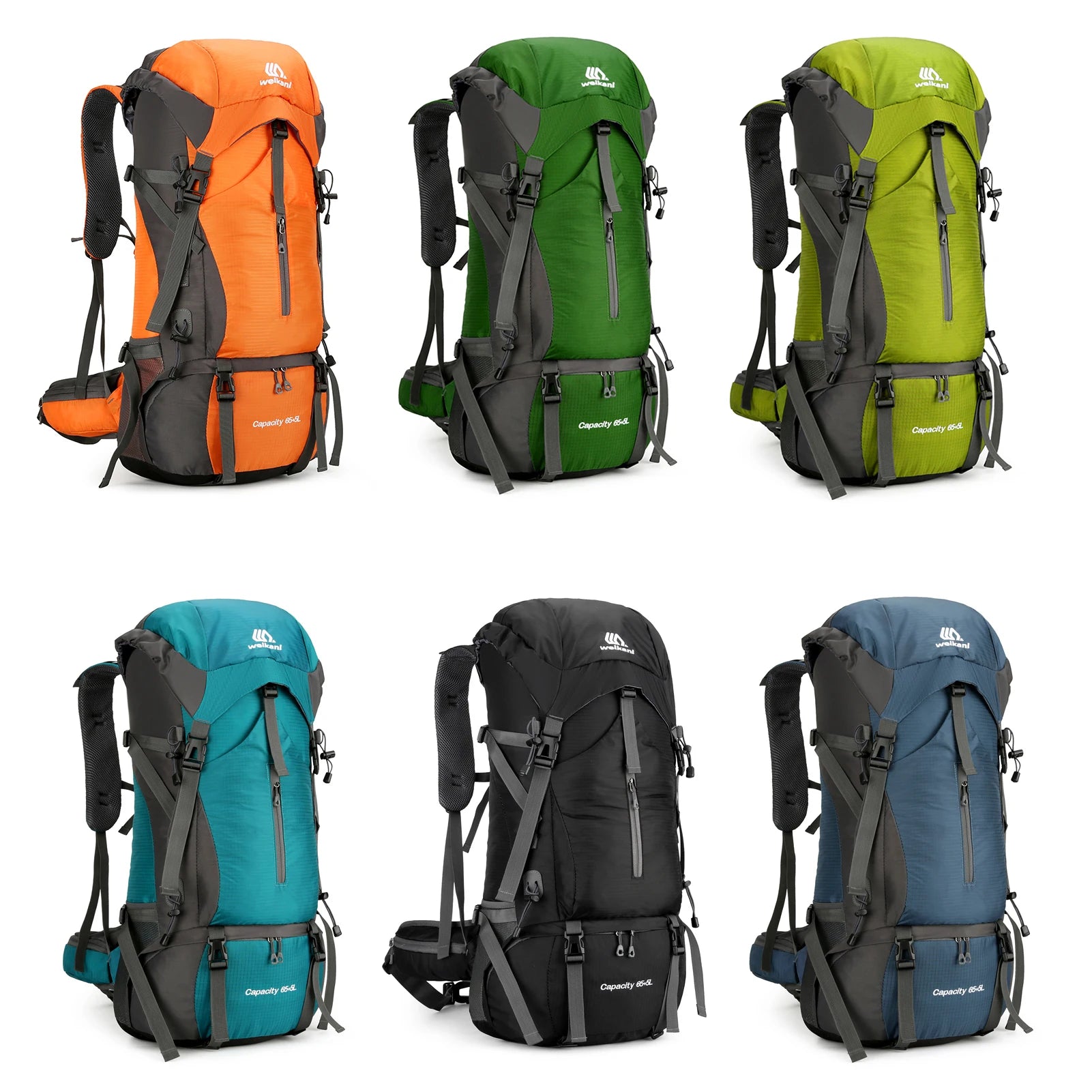 70L Mountaineering Bag Outdoor Sports Backpack Waterproof Hiking Backpack Camping Climbing Rucksack Travel Trekking Rucksack