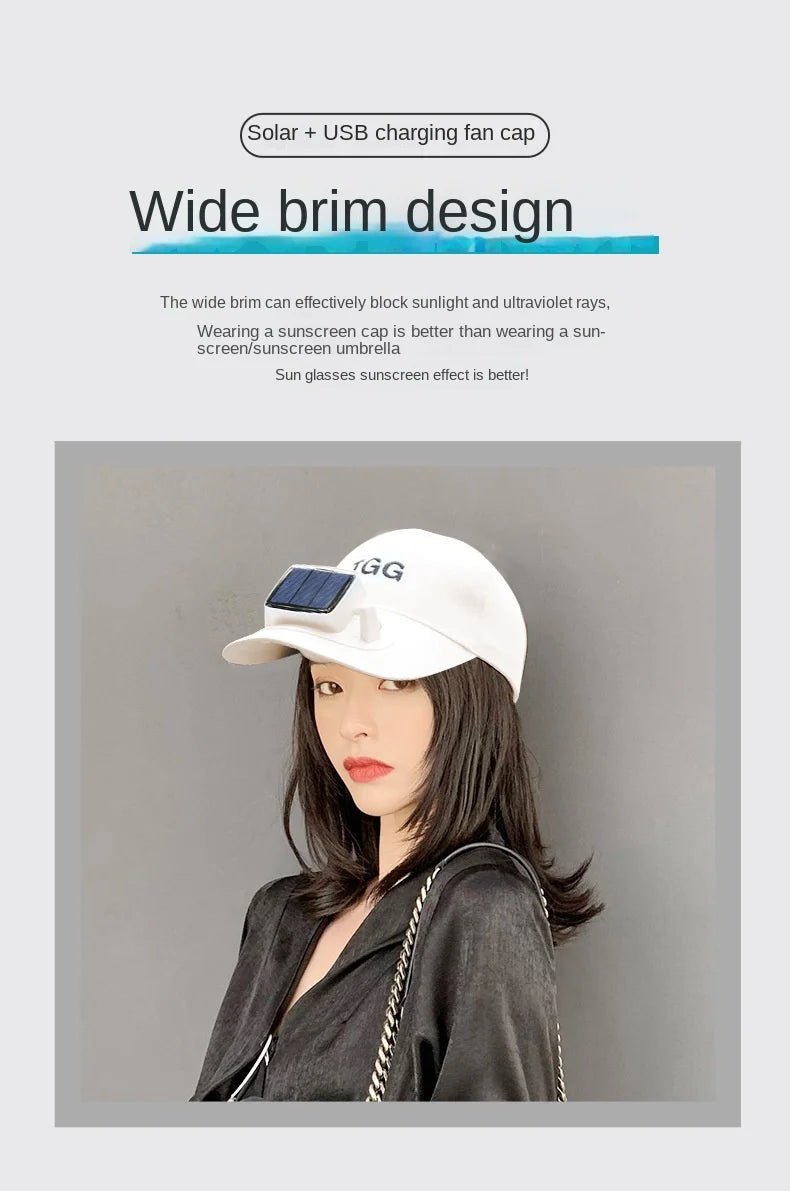 Cooling Fan Baseball Hats