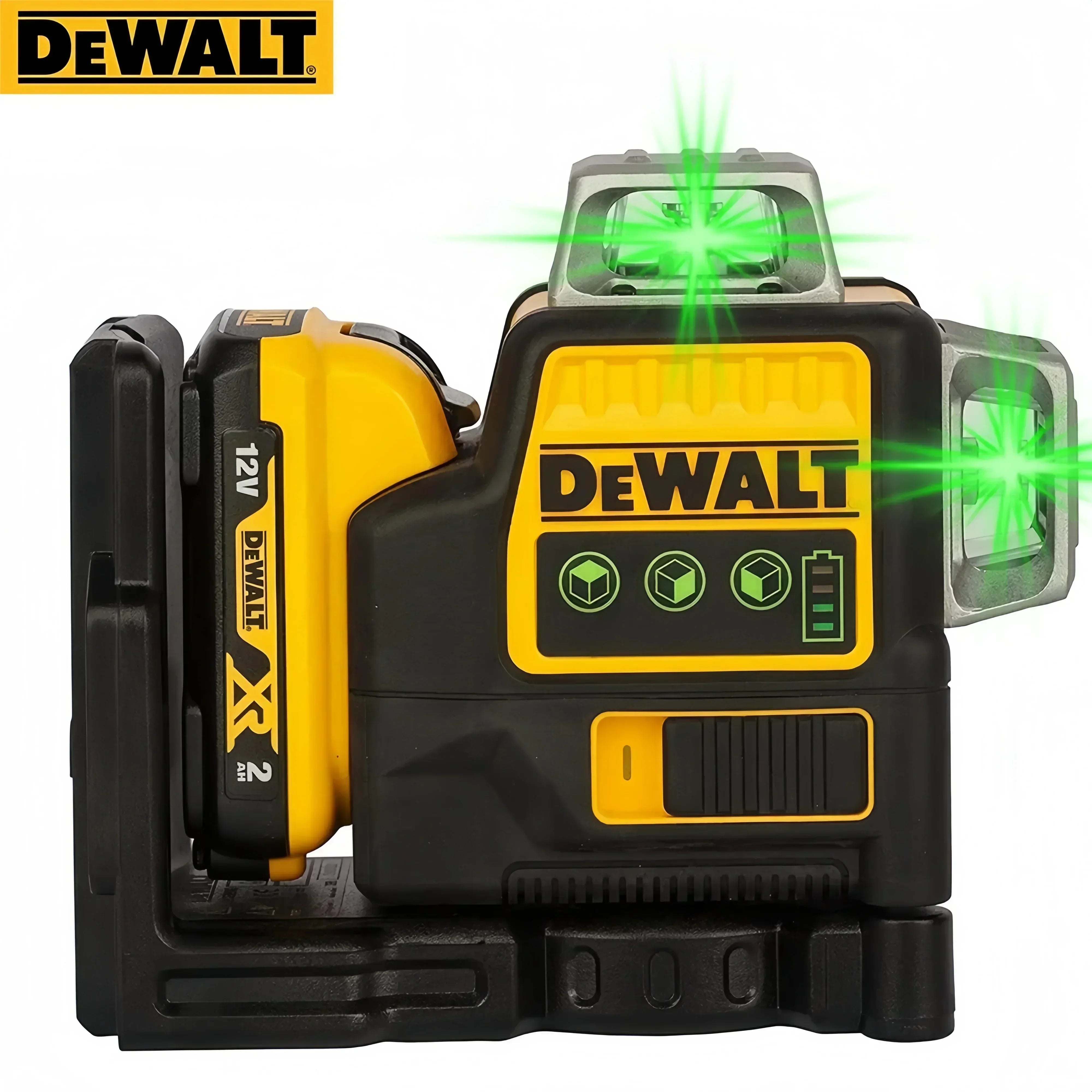 Dewalt DW089 Laser level 3 Sides*360 Degree Vertical 12 Line Self-Leveling Horizontal And Vertical Cross Line Tools 12V Battery