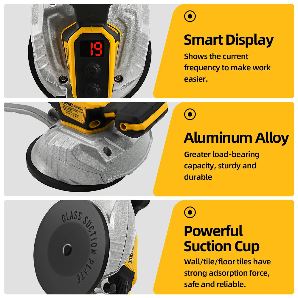 Dewalt 20V Tile Vibrating Tool High Loading Capacity Wall Floor Tile Laying Vibrating Tool 8 Adjustable Slip-proof Tools
