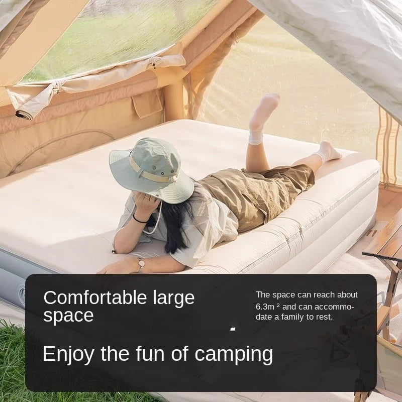 Tent 6.3m² Cabin Folding Full Automatic Inflatable Tent 3-5P Air Tent Waterproof Camping Supplies Quick Opening Camping Tents