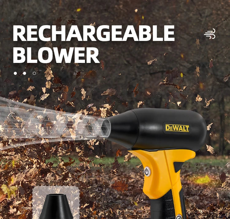 DEWALT 180W Electric Air Blower with 130000 RPM Brushless Motor 4-Speed Control 20V Lithium Battery Rechargeable Power Tools