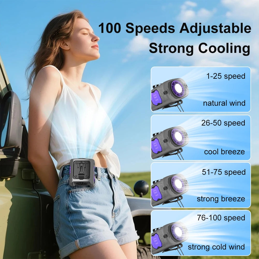 Portable Waist Clip-on  Fan