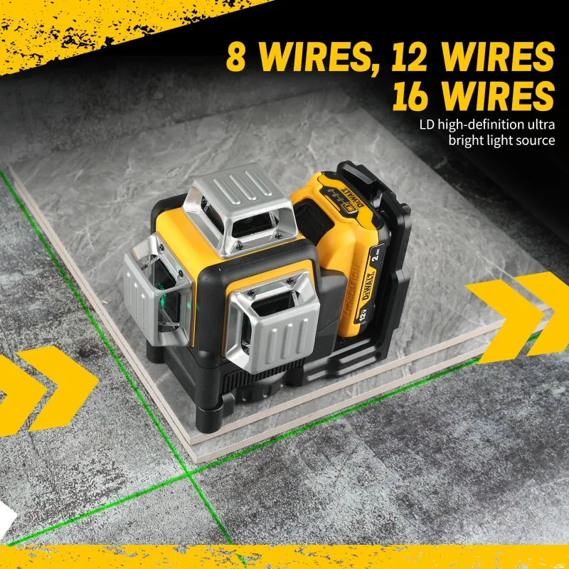 2025 DEWALT  12 Lines 3 Sides*360 laser laser level tools laser leveling tool Laser pointlaser leveling tool