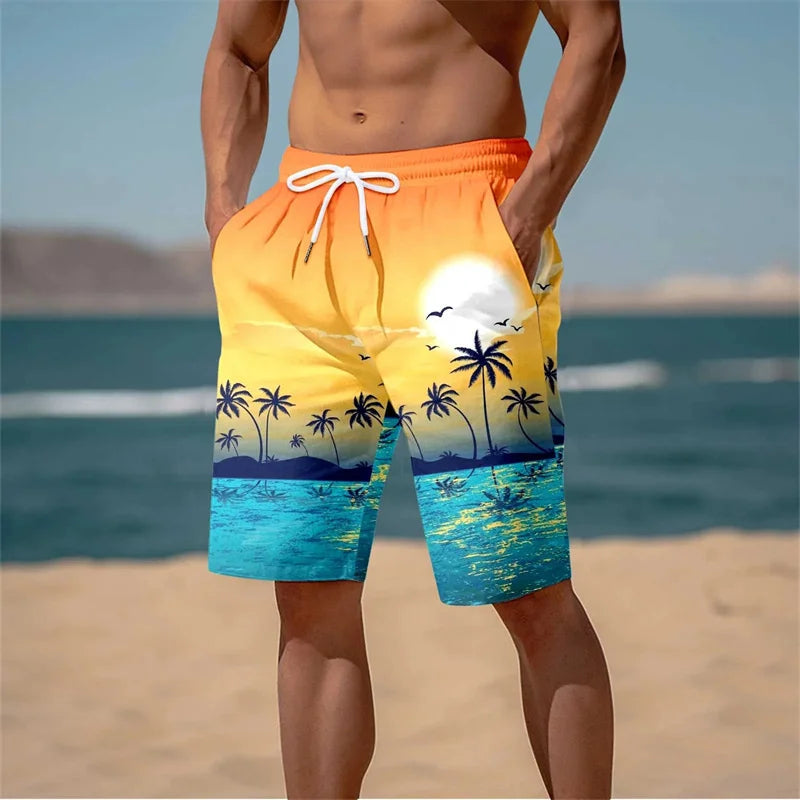 Harajuku 3D Graphic Board Shorts