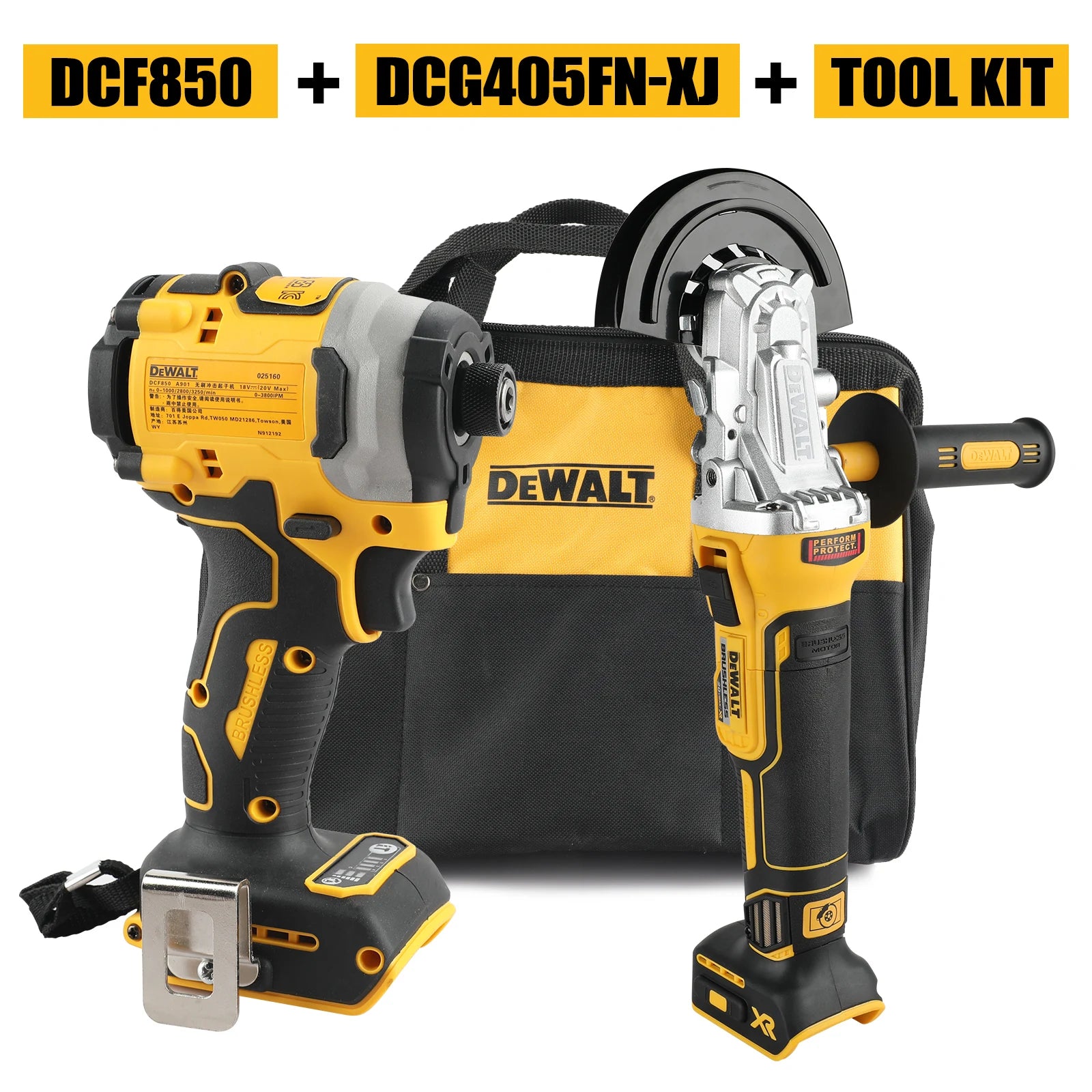 2025 DEWALT 20V MAX Drill And Grinder Kit, Power Tool Set, 2 Batteries and Charger Included