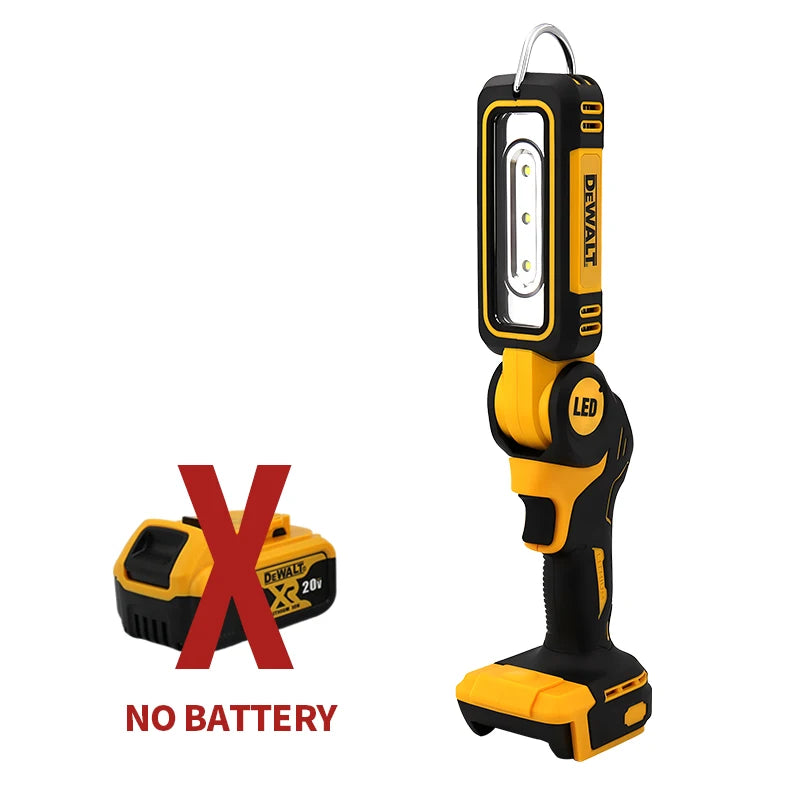 Dewalt LED Lighting Work Light Flashlight 90 Degree Foldable 20V Battery Household Handheld Multifunctional Emergency Light