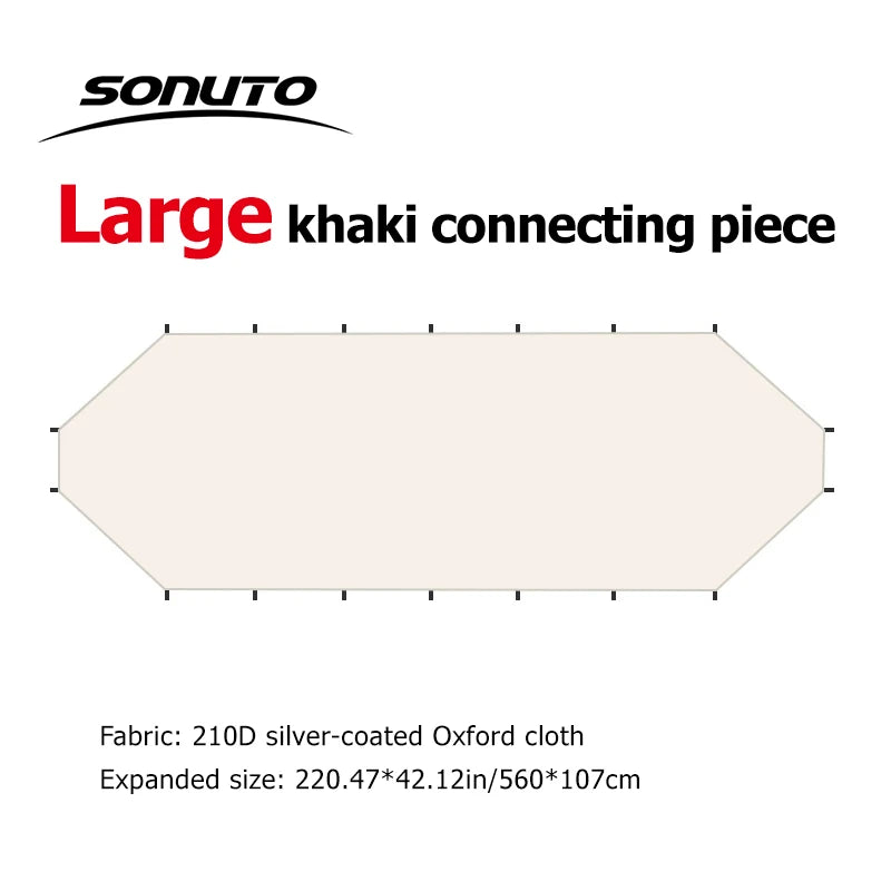 Sonuto Dome Canopy Large Tent Outdoor Extra Large Camping Awning Outdoor Sun Protection Hiking Rainproof Pavilion Anti-Mosquito