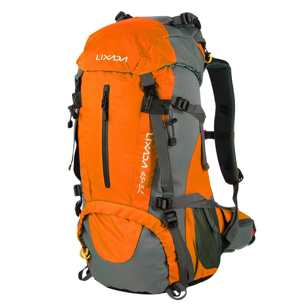 50L Waterproof Outdoor Sport Hiking Camping Travel Backpack Pack Mountaineering Climbing Trekking Bag Knapsack with Rain Cover