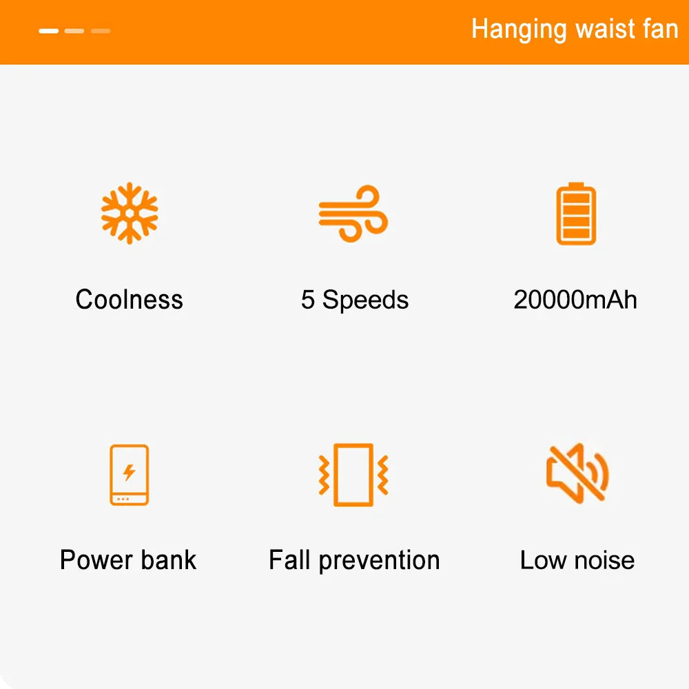 Portable Double Wind Outlet Fan