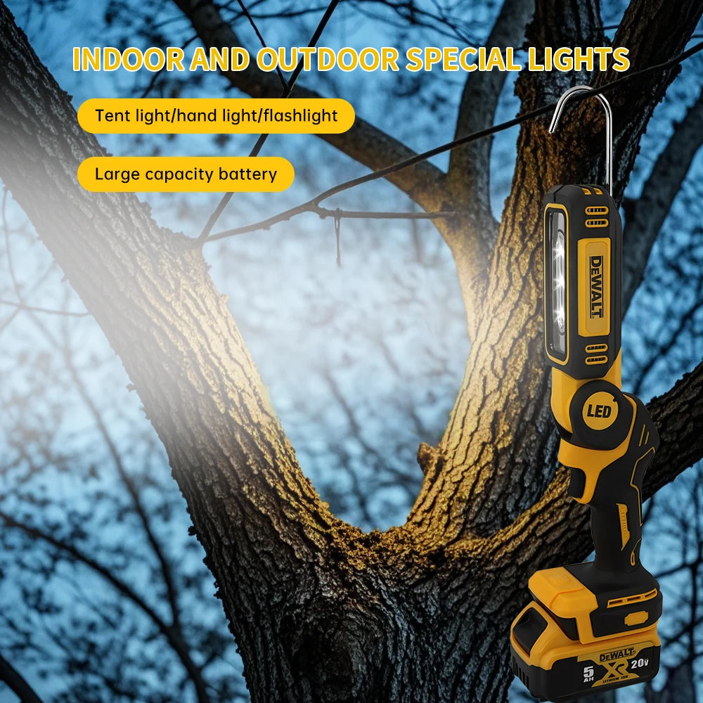 Dewalt LED Lighting Work Light  Light Portable Flashlight 90 Degree Foldable Household Handheld Multifunctional Emergency Light