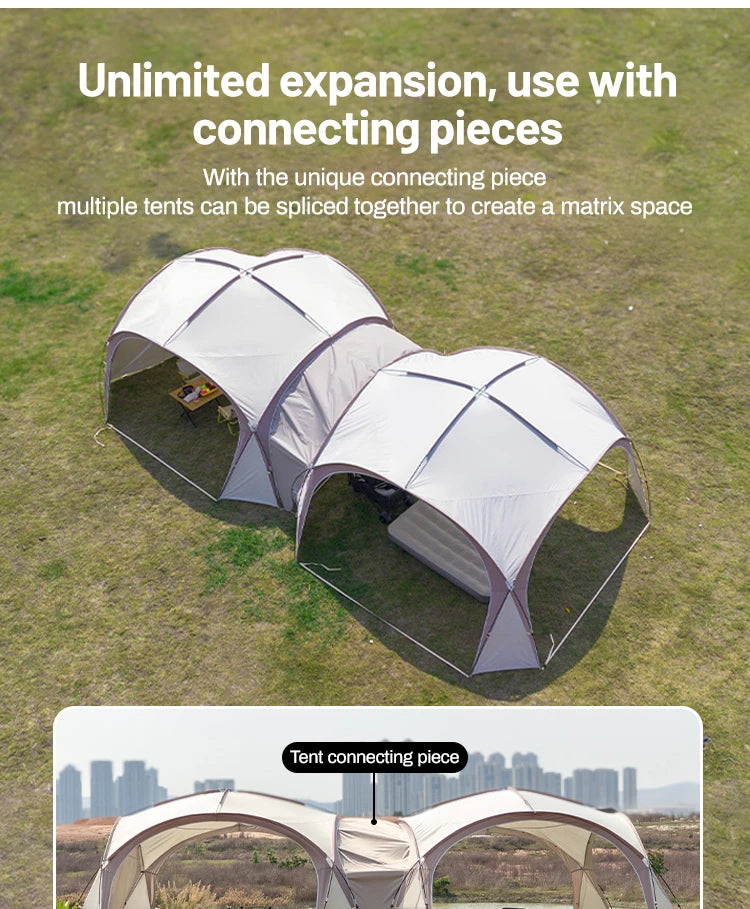 Sonuto Dome Canopy Large Tent Outdoor Extra Large Camping Awning Outdoor Sun Protection Hiking Rainproof Pavilion Anti-Mosquito