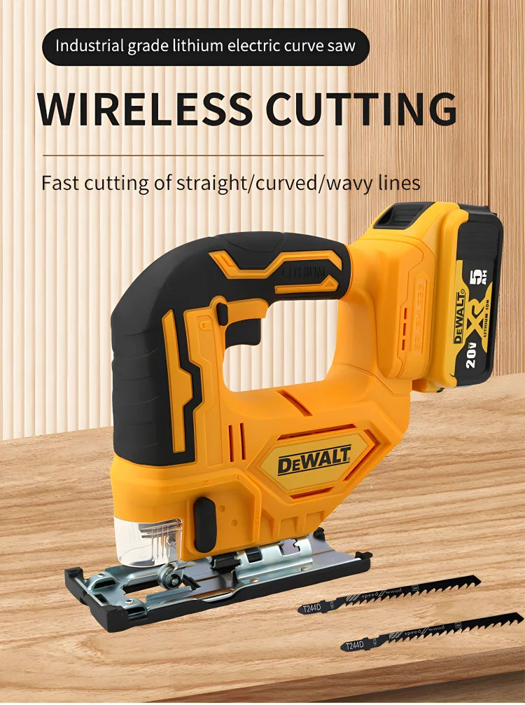 Dewalt 2700RPM Brushless Curve Saw Cordless Electric Jig Saw Portable Adjustable Woodworking Power Tool For Dewalt 20V Battery