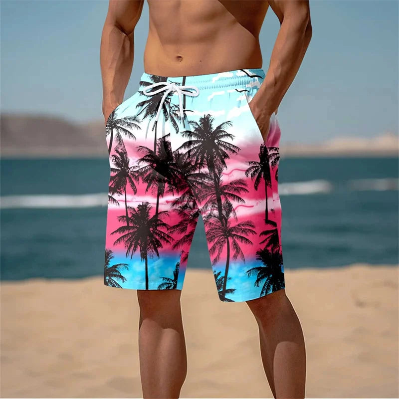 Harajuku 3D Graphic Board Shorts