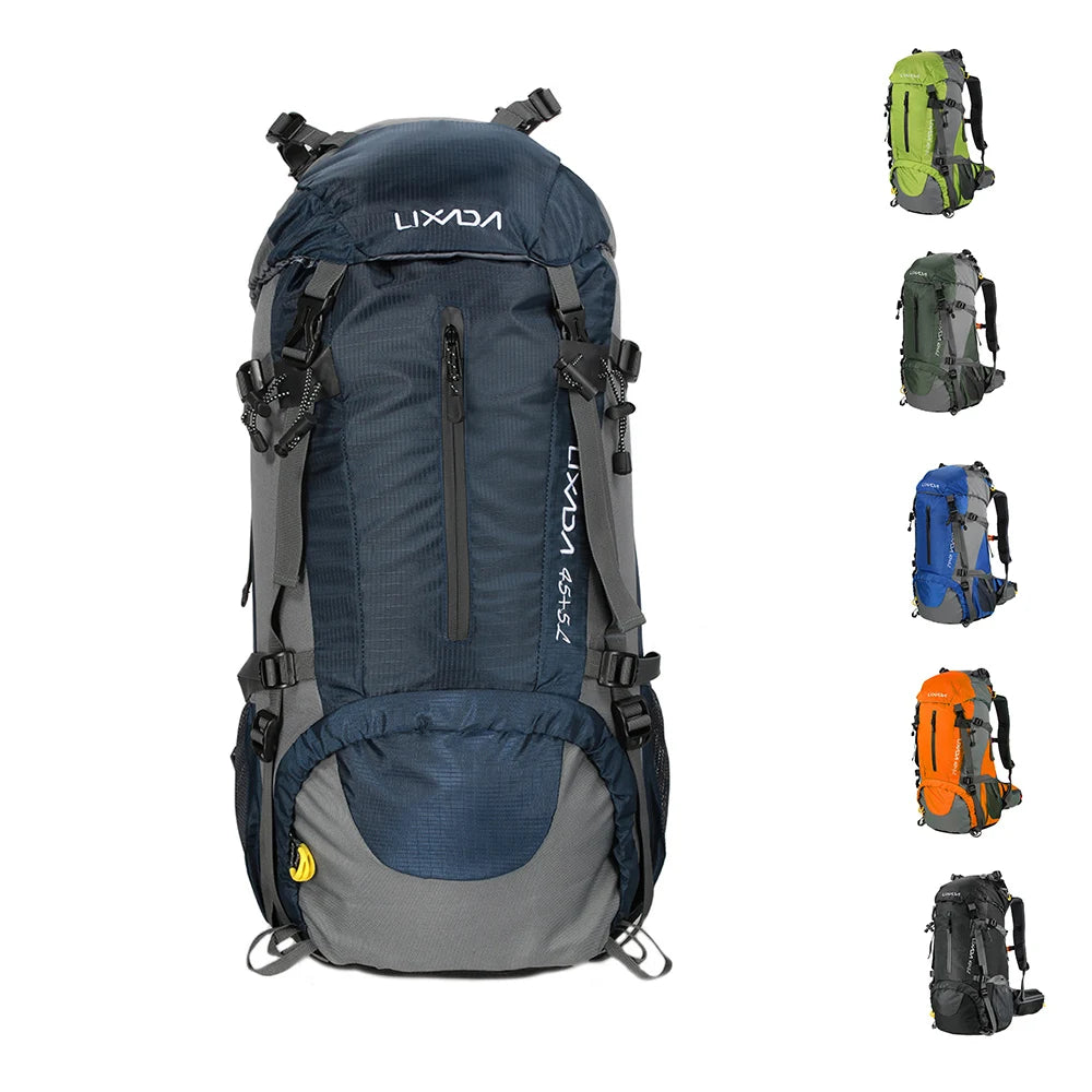 50L Waterproof Outdoor Sport Hiking Camping Travel Backpack Pack Mountaineering Climbing Trekking Bag Knapsack with Rain Cover