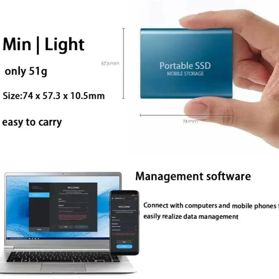 Portable External Hard Drive 16TB