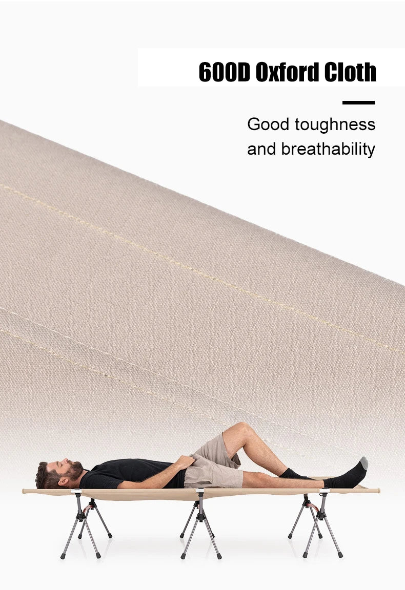 WESTTUNE Camping Cot Portable Folding Bed Ultralight Aluminum Alloy Sleeping Cot for Outdoor Hiking Backpacking Travel