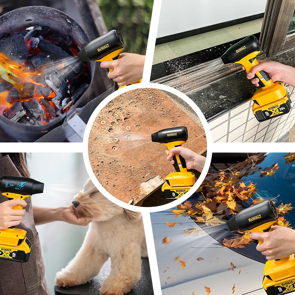 Dewalt 20V Battery Air blower 130000RPM Turbo Jet Fan Brushless Motor Handheld Duct Fan Electric Air Duster Adjustable windspeed