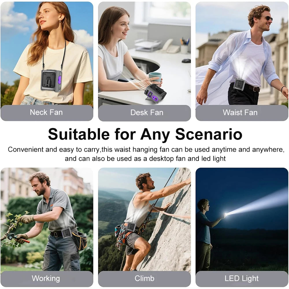 Portable Waist Clip-on  Fan