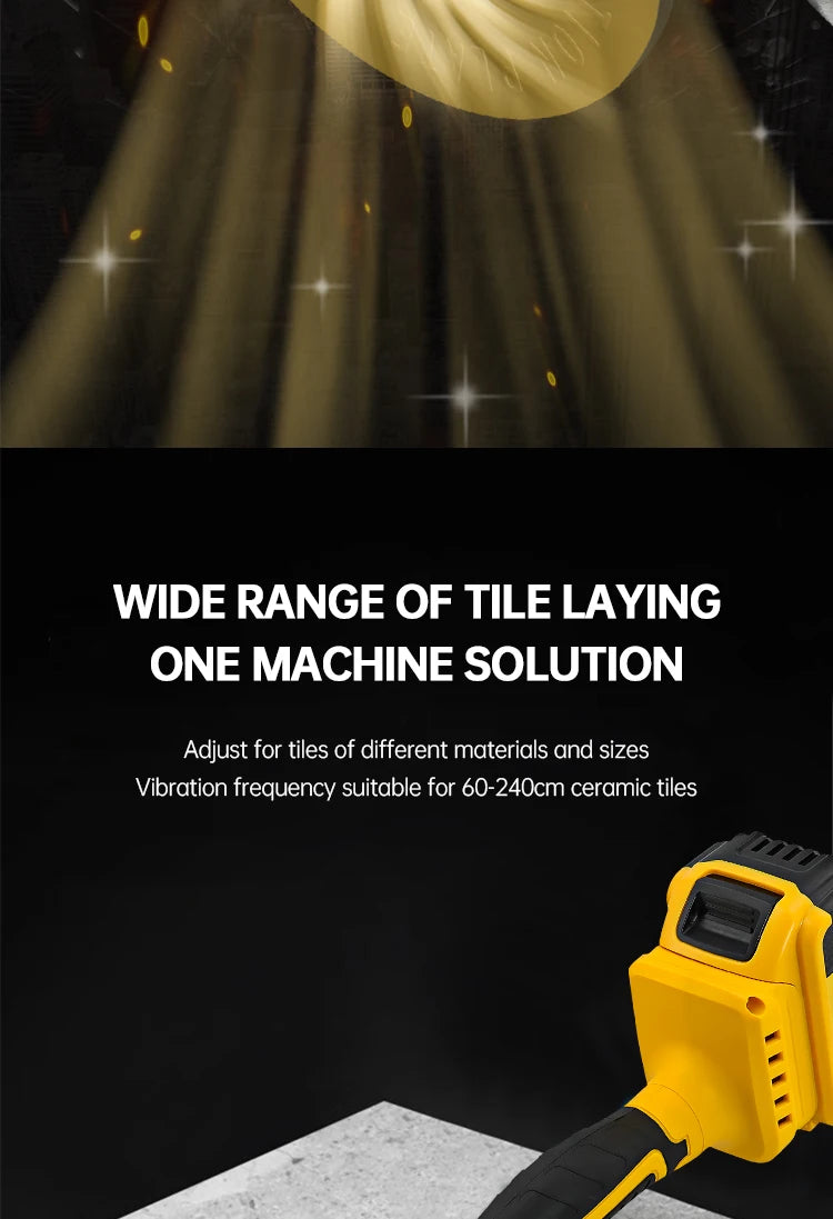 Dewalt 20V Tile Vibrating Tool High Loading Capacity Wall Floor Tile Laying Vibrating Tool 8 Adjustable Slip-proof Tools