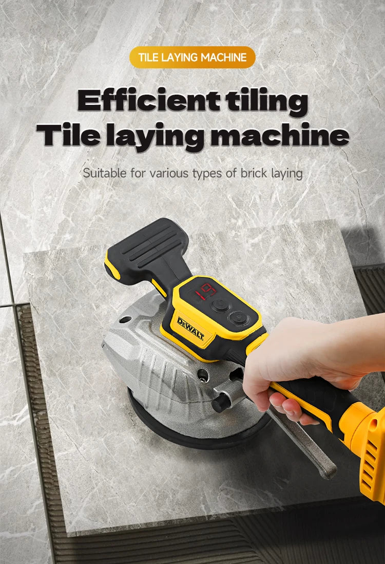 Dewalt 20V Tile Vibrating Tool High Loading Capacity Wall Floor Tile Laying Vibrating Tool 8 Adjustable Slip-proof Tools