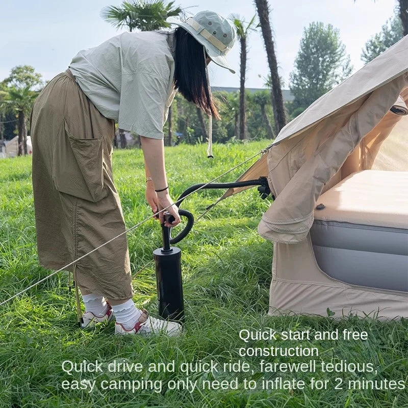 Tent 6.3m² Cabin Folding Full Automatic Inflatable Tent 3-5P Air Tent Waterproof Camping Supplies Quick Opening Camping Tents