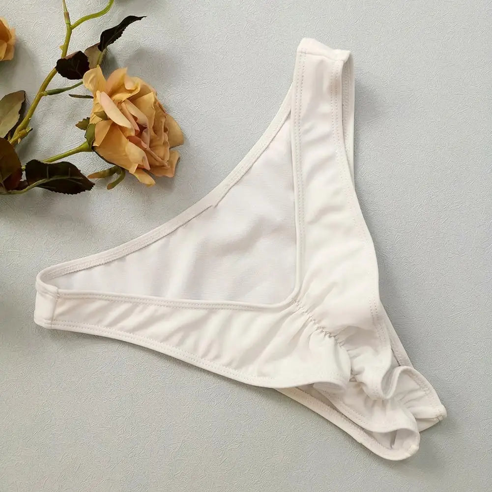Rose Flower Decor Halter Overskirt Swimsuit