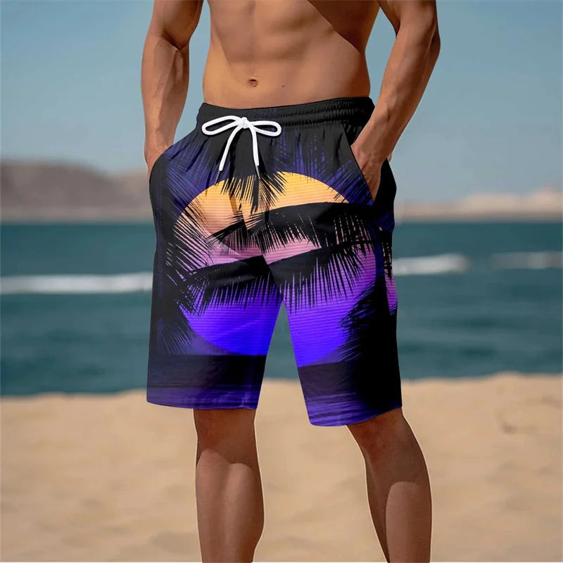 Harajuku 3D Graphic Board Shorts