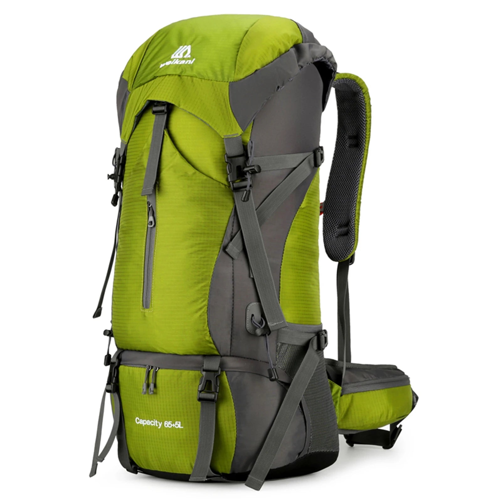 70L Mountaineering Bag Outdoor Sports Backpack Waterproof Hiking Backpack Camping Climbing Rucksack Travel Trekking Rucksack