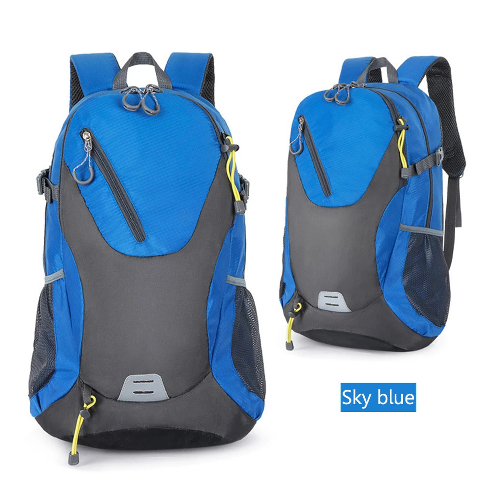40L Mountaineering Bags Large-capacity Polyester Sports Rucksack with Reflective Tape Men Women Convenient for Climbing Storage