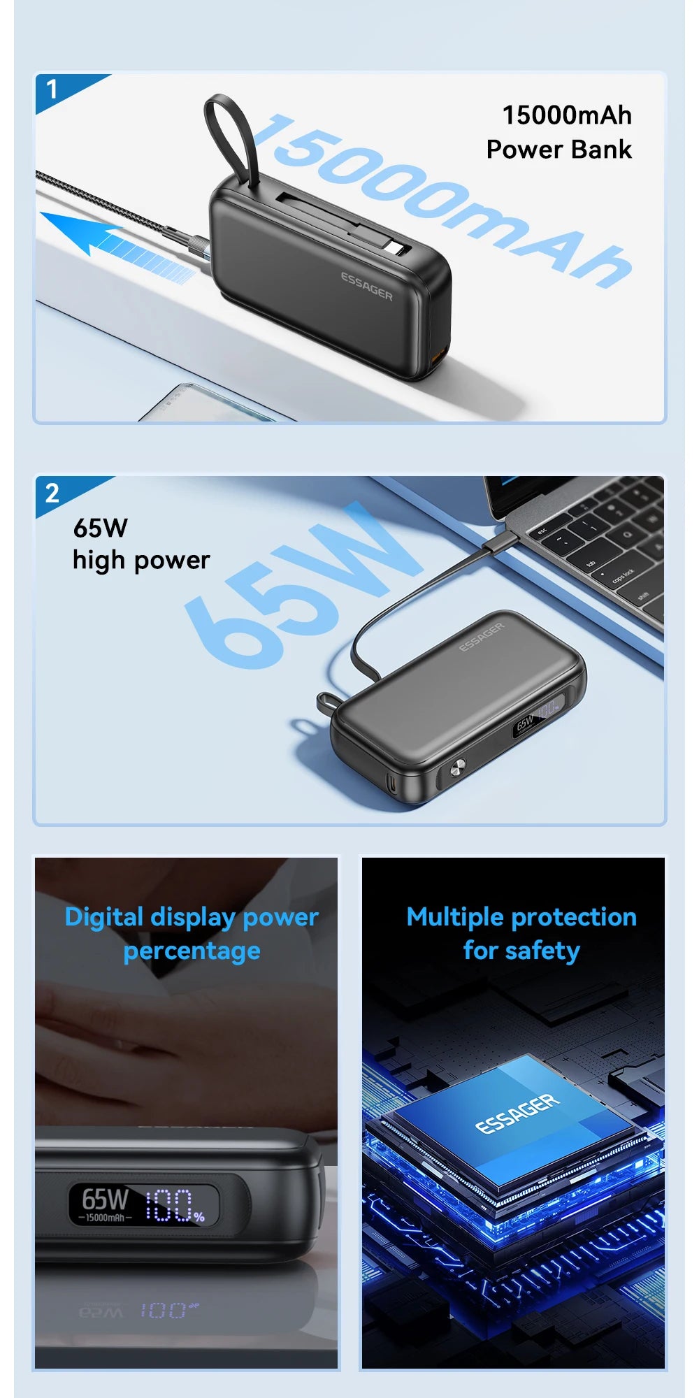 Portable 15000mAh Charger