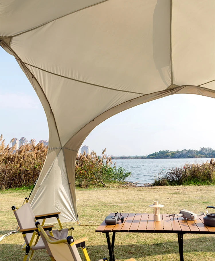 Sonuto Dome Canopy Large Tent Outdoor Extra Large Camping Awning Outdoor Sun Protection Hiking Rainproof Pavilion Anti-Mosquito