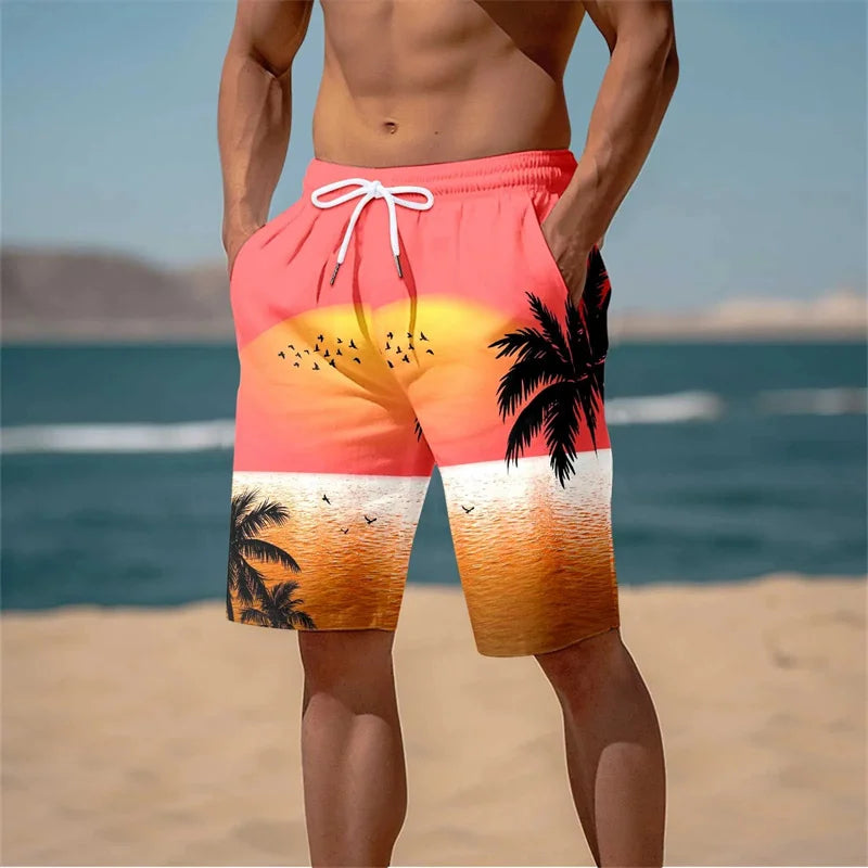 Harajuku 3D Graphic Board Shorts