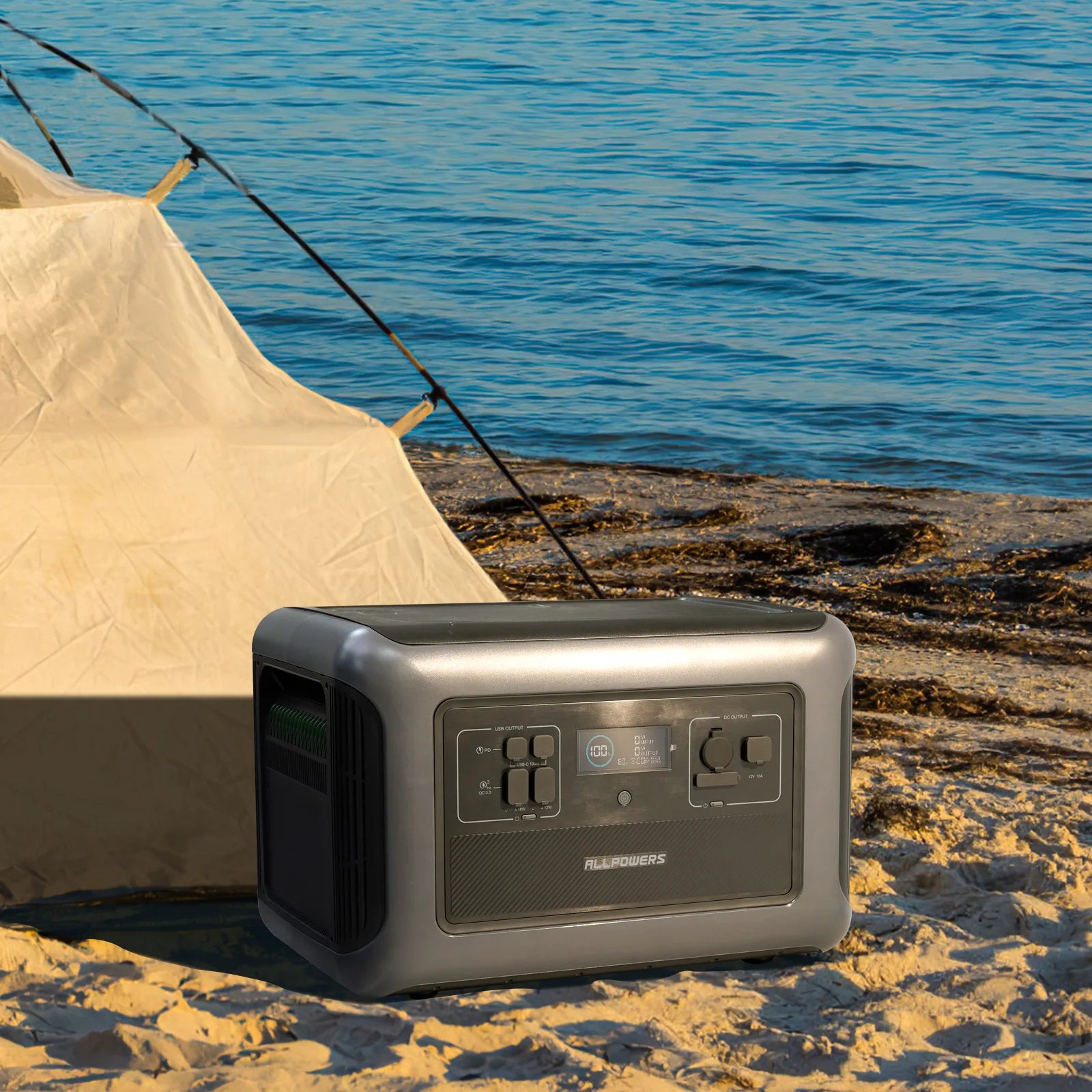 ALLPOWERS R3500 Portable Power Station with B3000 Expandable Battery 3500W 6336Wh LiFePO4 Battery Solar Generator for RV Camping
