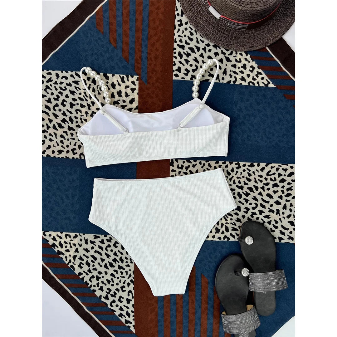 Pearls Ribbed Swimsuit