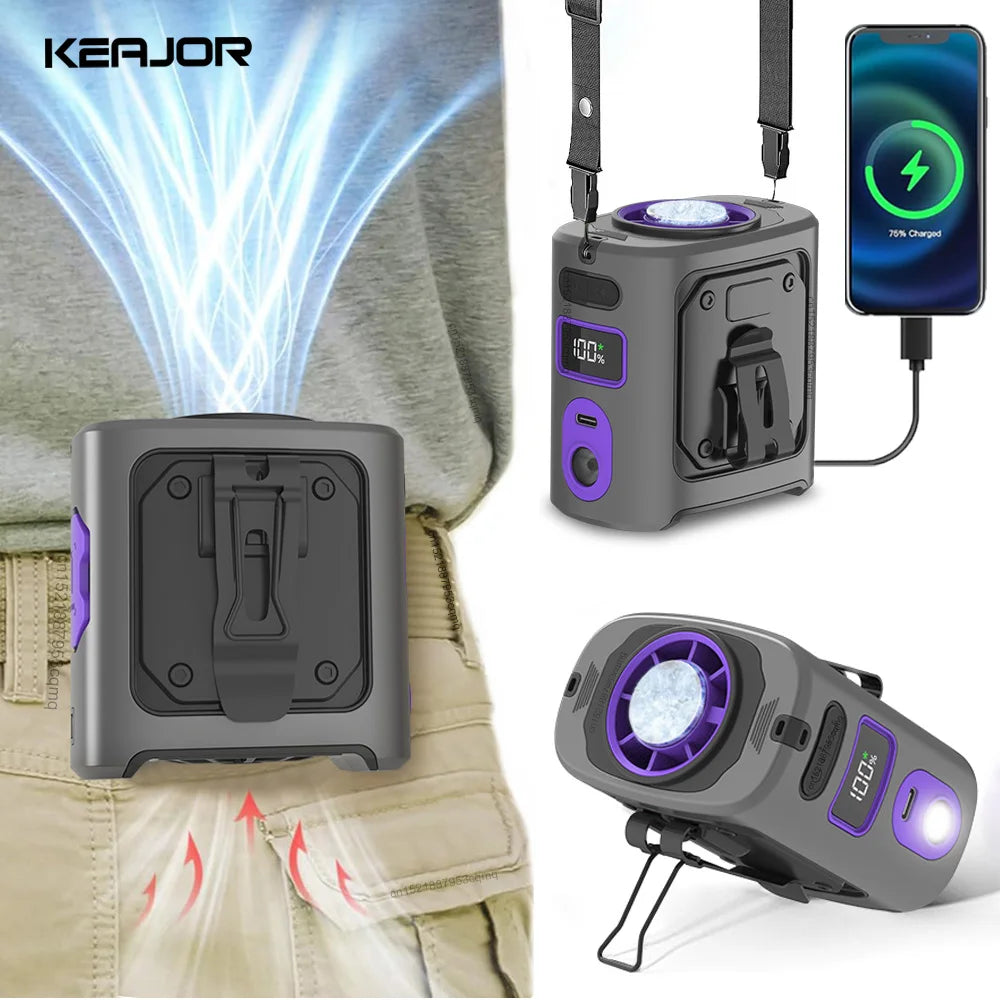 Portable Waist Clip-on  Fan