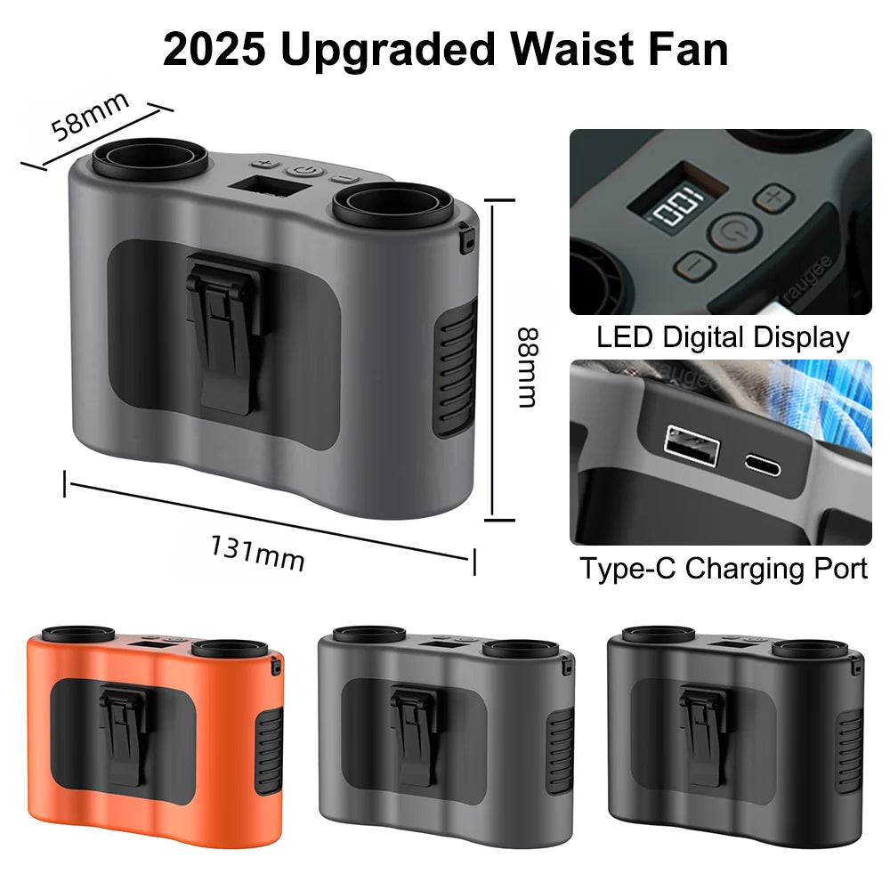 Portable Double Wind Outlet Fan