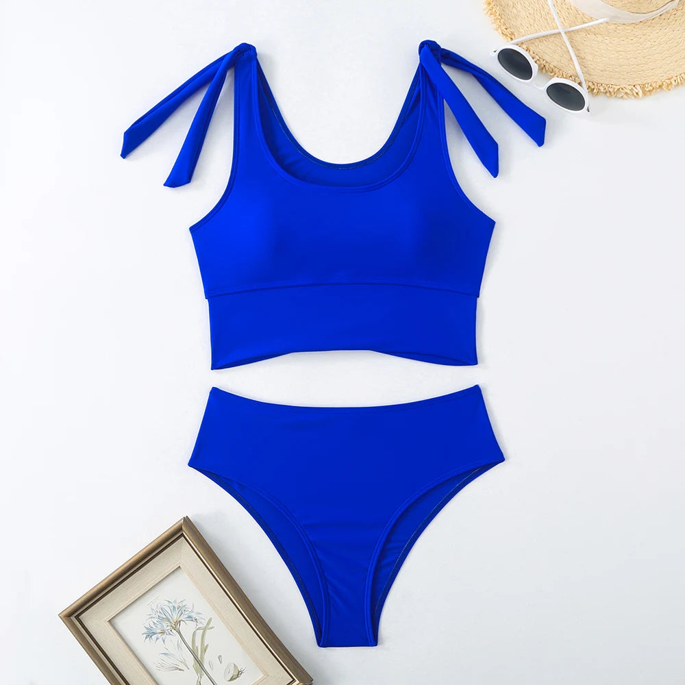 Hollow Out High Waist Swimwear