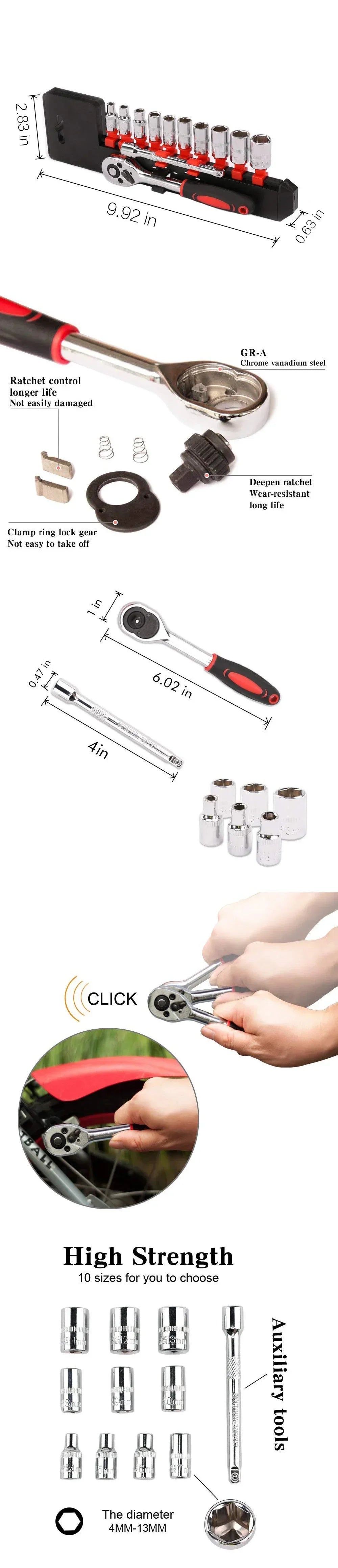 Multitool Tool Box Set Tool for Car Repair Screwdriver Set Spanners Clamp Woodworking Tools Ratchet Socket Mechanics Tool Kits