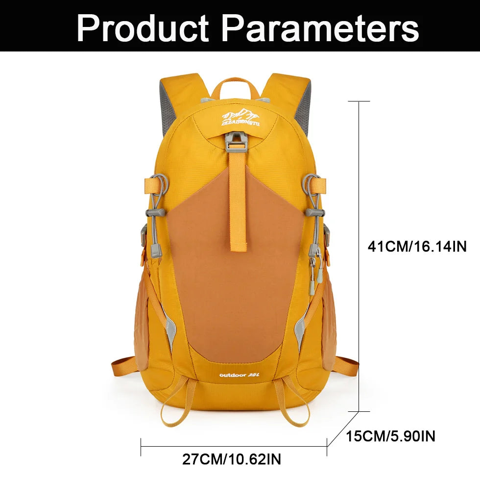 25l New High Quality Mountaineering Bag Large Capacity Durable Lightweight Unisex Outdoor Backpack Waterproof Hiking Backpack